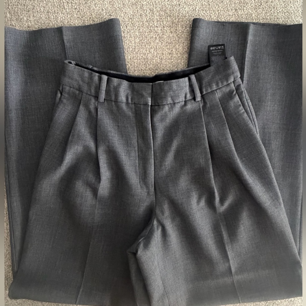 Aritzia Wide Leg Pants in Dark Heathered Gray